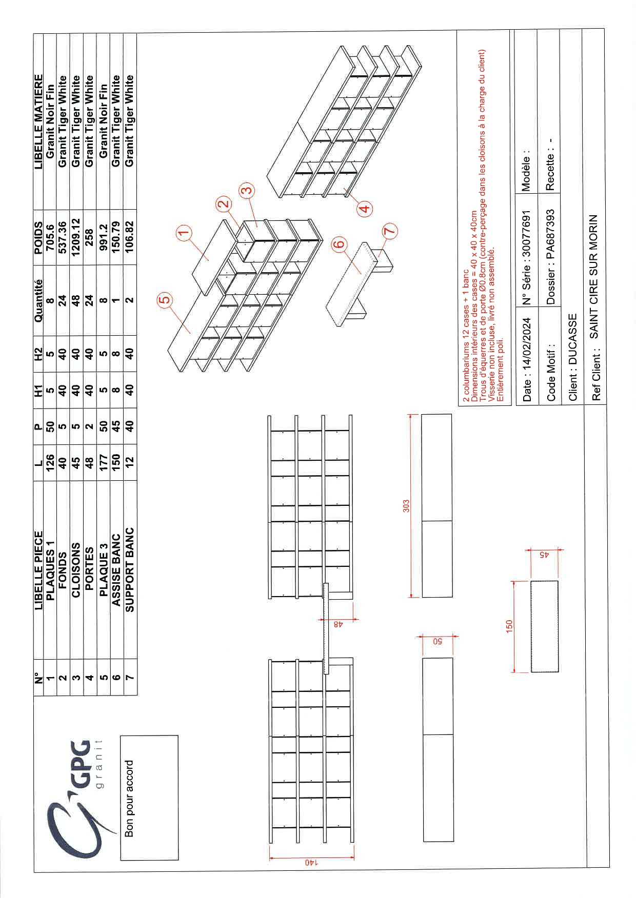 Plan columbarium 77750 ets ducasse 77260